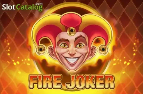 Joker rouge et cerises façon machine rétro