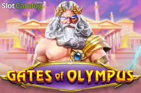 Zeus sur fond de temple grec doré