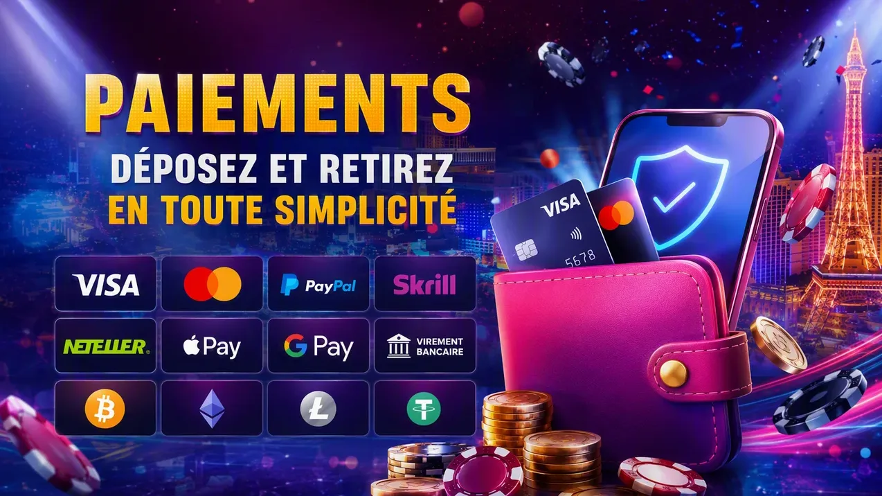 Retrait et dépôt sur Vegas Plus Casino : nos méthodes de paiement
